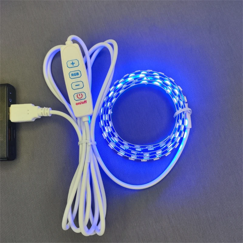 Source manufacturers supply 5-12V RGB 5050 magic color led soft light matching controller switch line