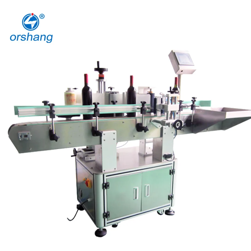 Fully automatic round wine bottle labeling machine for small bottle wraparound labeling machine