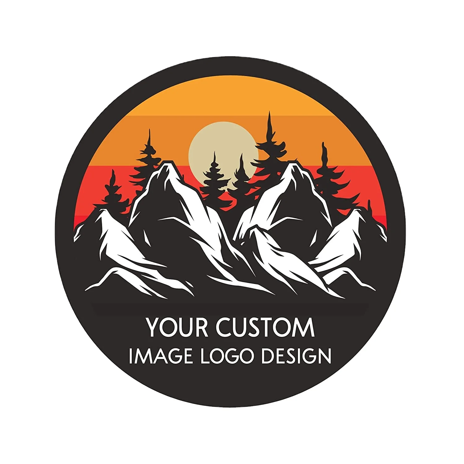 Персонализированная наклейка-индивидуальная печать Вашего логотипа изображения текстовый дизайн бренда-Персонализируйте вашу