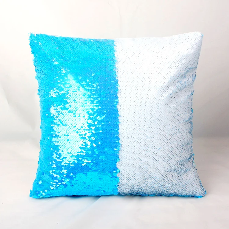 Home Decoration Sublimation Pillow Case Blank Print Magic Two Sided Sequin Custom Cushion Pillow Cover