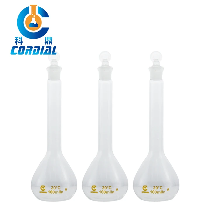 1621 CORDIAL glass volumetric flask Wholesale Lab Glassware Borosilicate Glass Measuring Flask