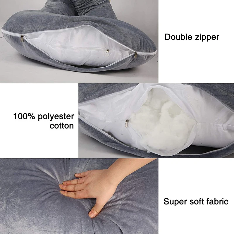 Hot Sale Full Body Pregnancy Pillow Wedge For Belly Support Pregnancy Pillow C Shape Maternity Pillow