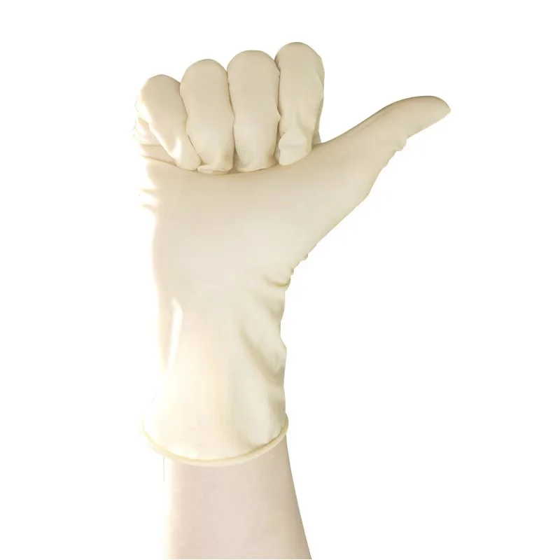 Powdered or Powder free Sterile 100%Thailand Natural Latex Surgical Gloves with CE Certification
