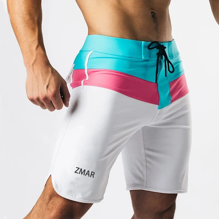 Beach Swimming Shorts Workout Training Sports Shorts Slim Fit Trunks Shorts for Men