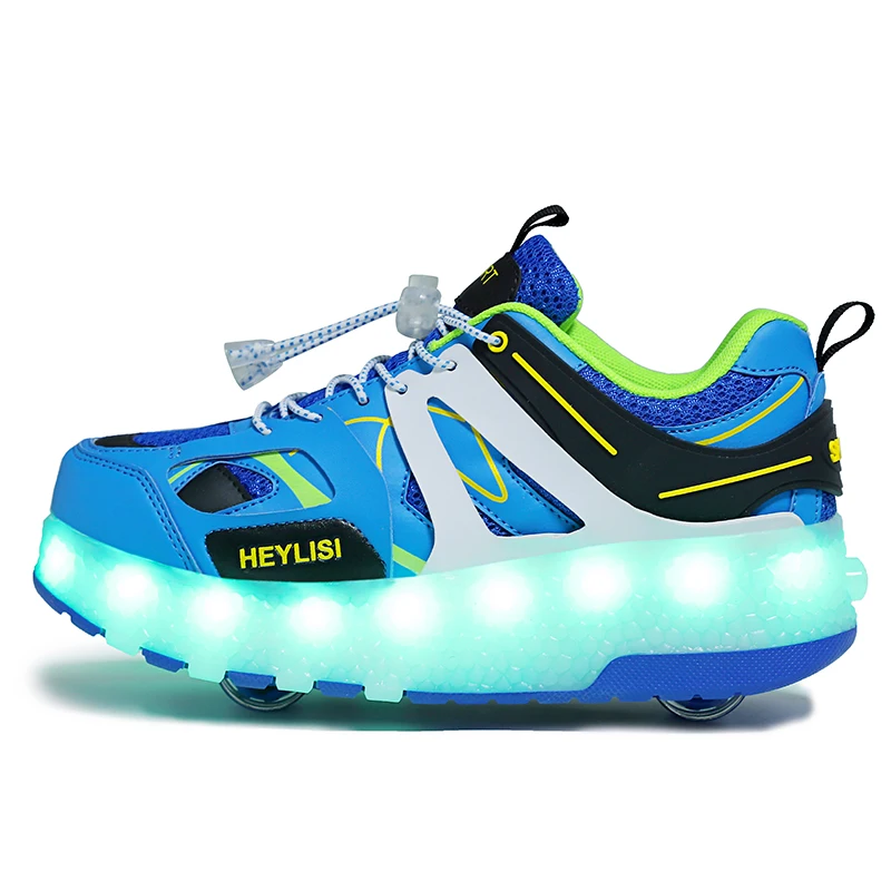 
2020 New LED Light Up Shoes Roller Best Skate Shoes For Kids Drop Shipping Exercise 