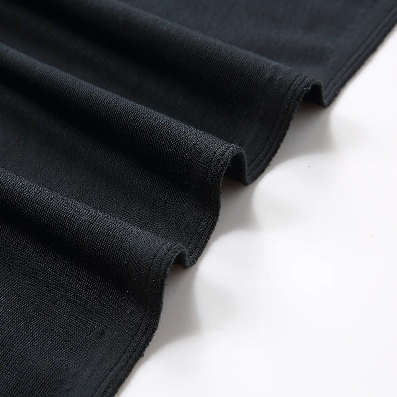 
Good Selling Super Soft Delicate Wrap Fabric Knitted Plain Polyester Spandex Velvet For Garment 