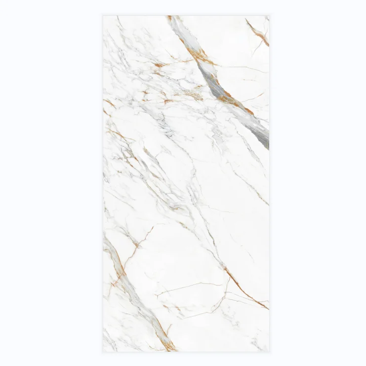 Platinum Color Scheme Marble Grain Ceramic Tile Porcelain Polished Glazed Marble Look Slab Tile porcelanato