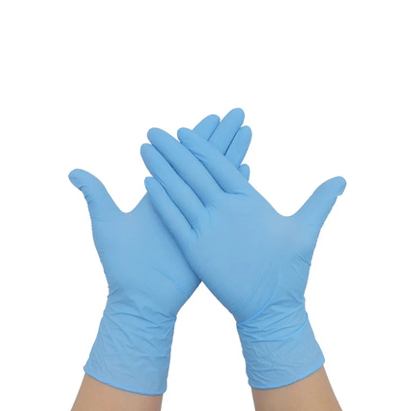 Wholesale Black Powder Free Non-Medical Nitrile Synthetic Guantes With High Quality household Disposable Nitrile Glov