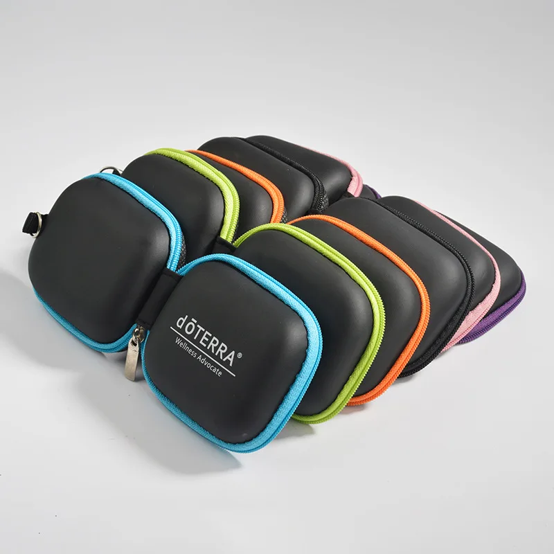 OEM Hard Shell 6 Bottle Essential Oil Bag EVA Travel 5ml Essential Oil Bottle Carrying Case Cosmetics