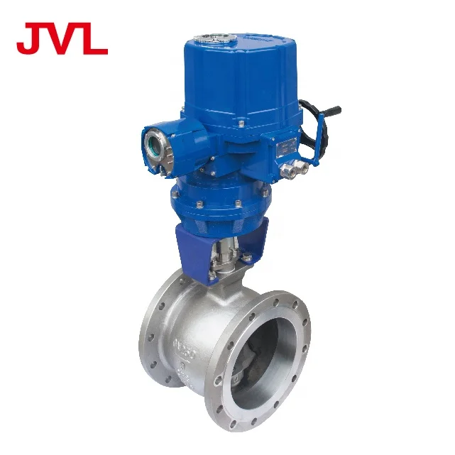 flanged pneumatic v type ball valve