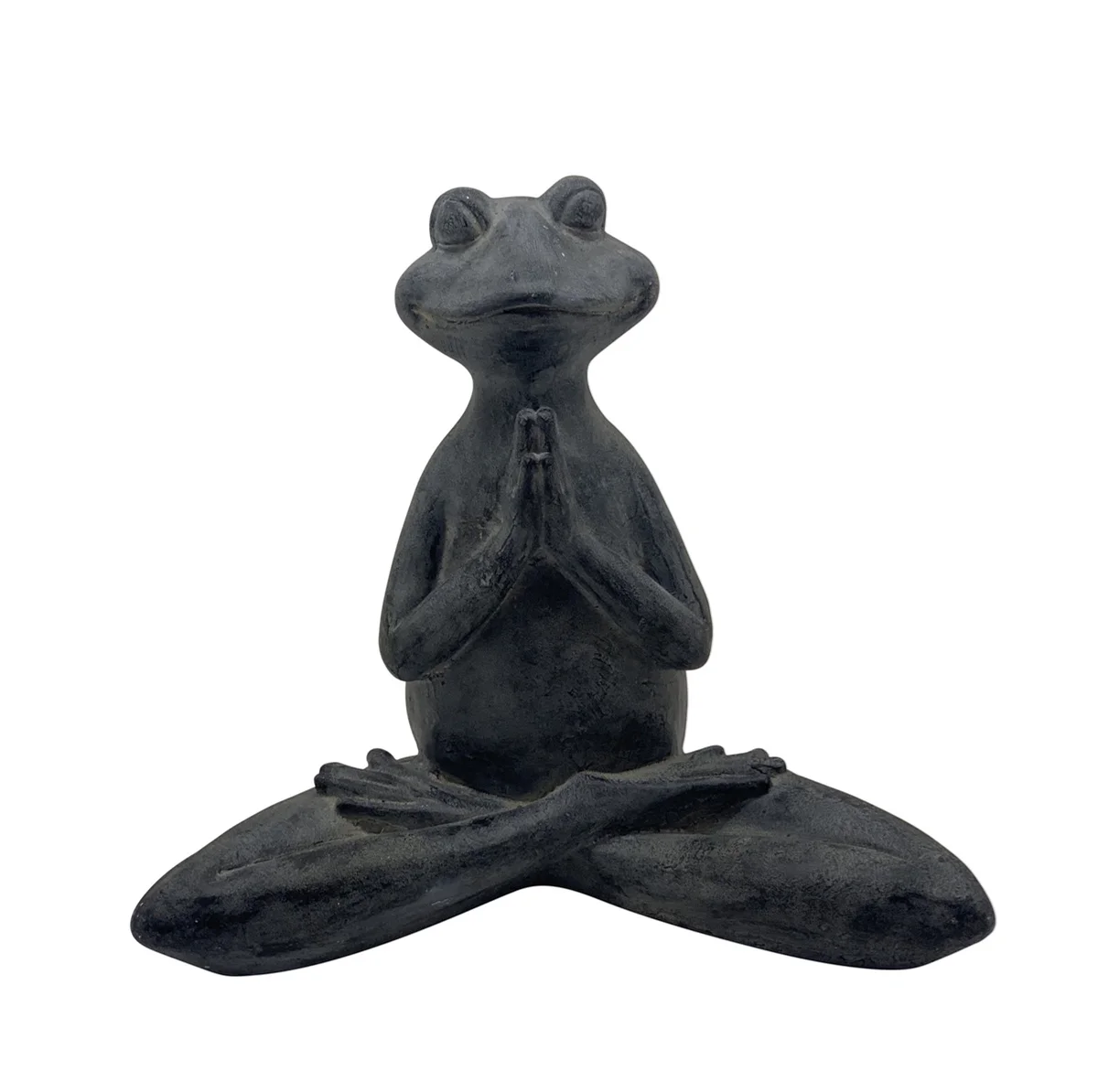 Meditating Animal Miniature Figurine Zen Yoga Frog Garden Ornament Resin Sculpture