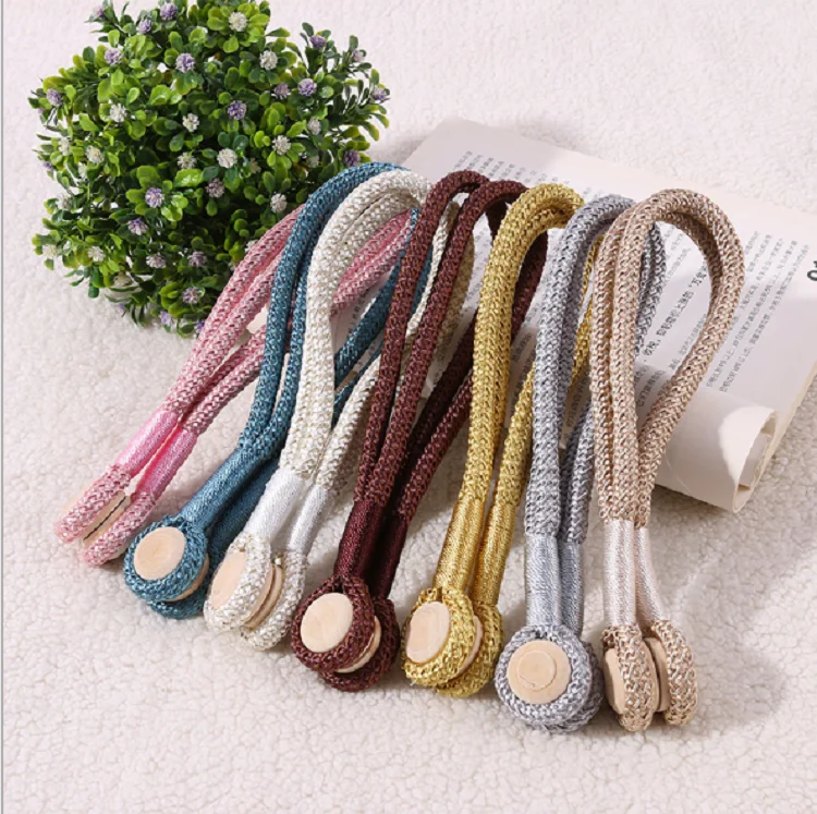 
Decorative Magnetic Curtain Tie-Backs Curtain tieback Hooks for living room Window tie-backs decorative ropes 