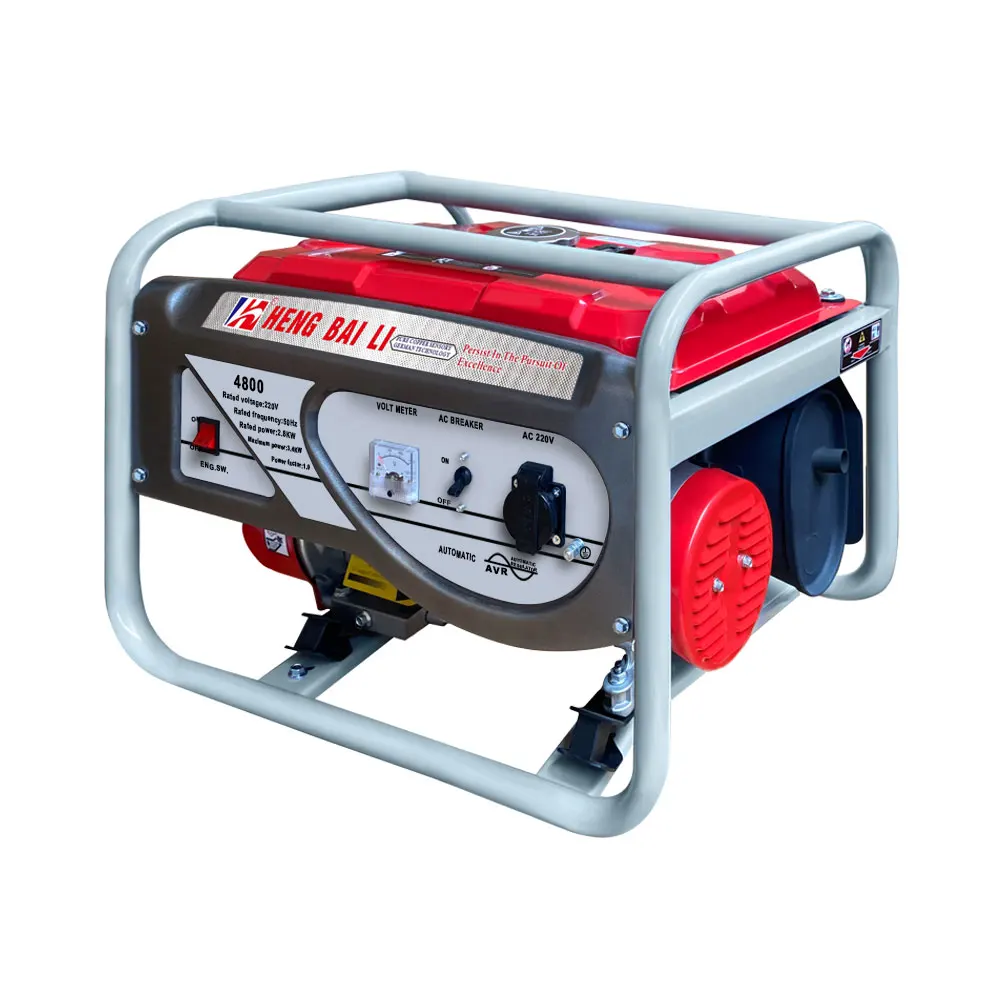 Chongqing Factory Direct Sale 220V 2KW Red Type Gasoline Generator