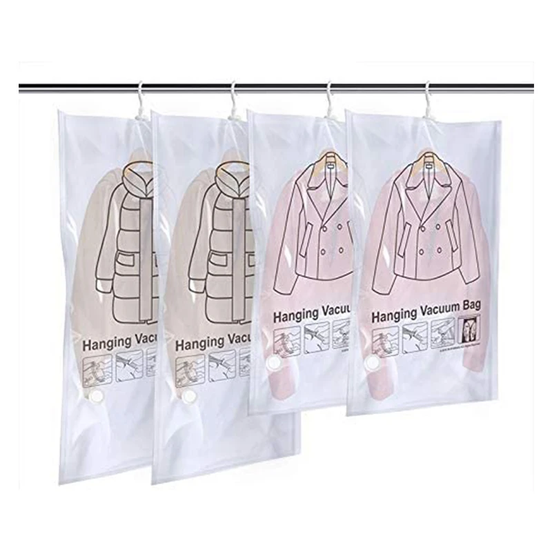 High quality hanger vacuum compressing bag vacuum storage bag for clothing