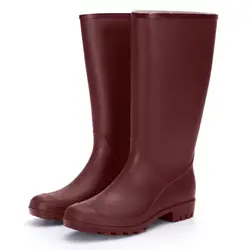 Customized Comfortable High Knee PVC Ladies Women Wellington Rain boots
