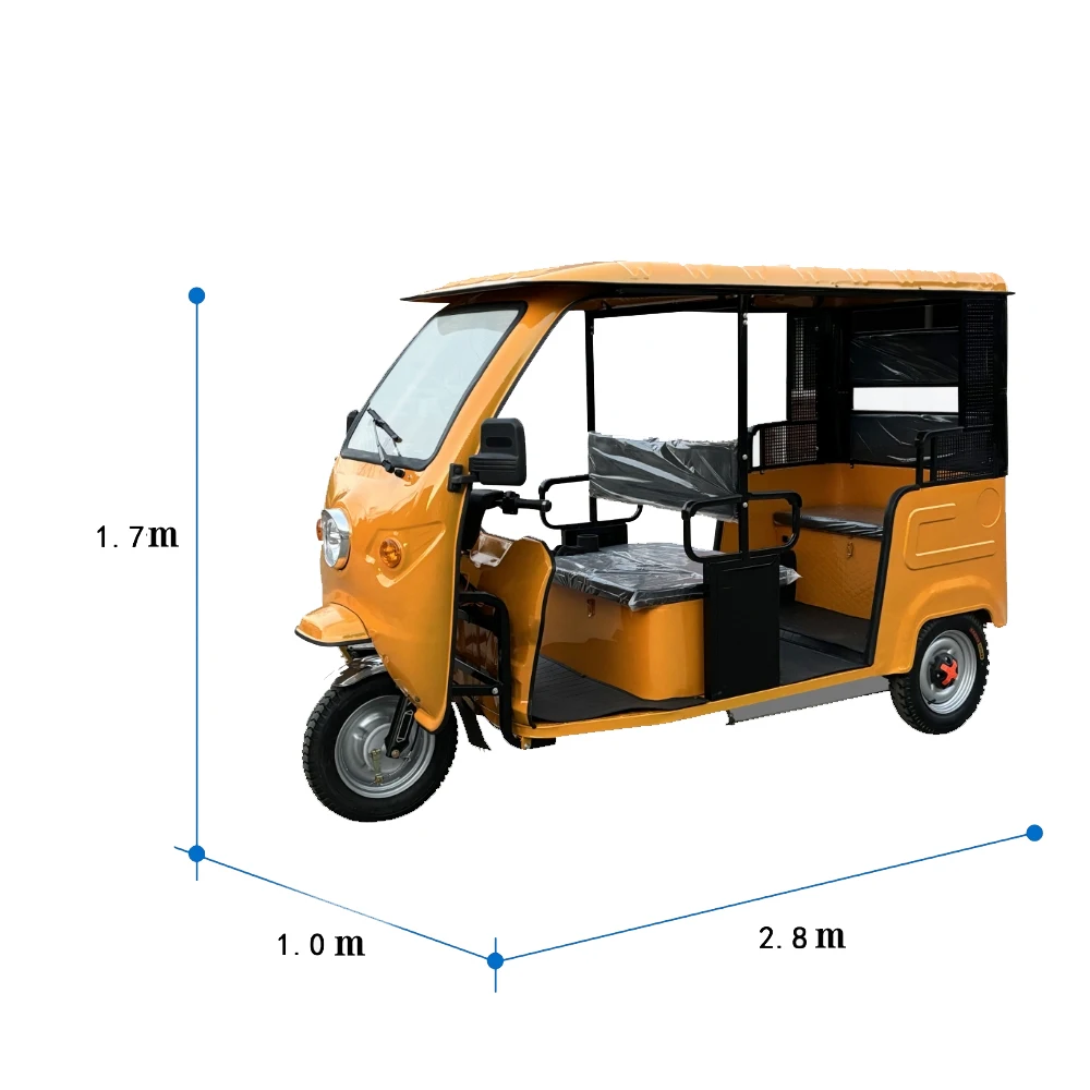 Прямо с завода поставка 3-х колесных трициклов Барабанный тормоз tuk e-rickshaw электрические трициклы для пассажиров