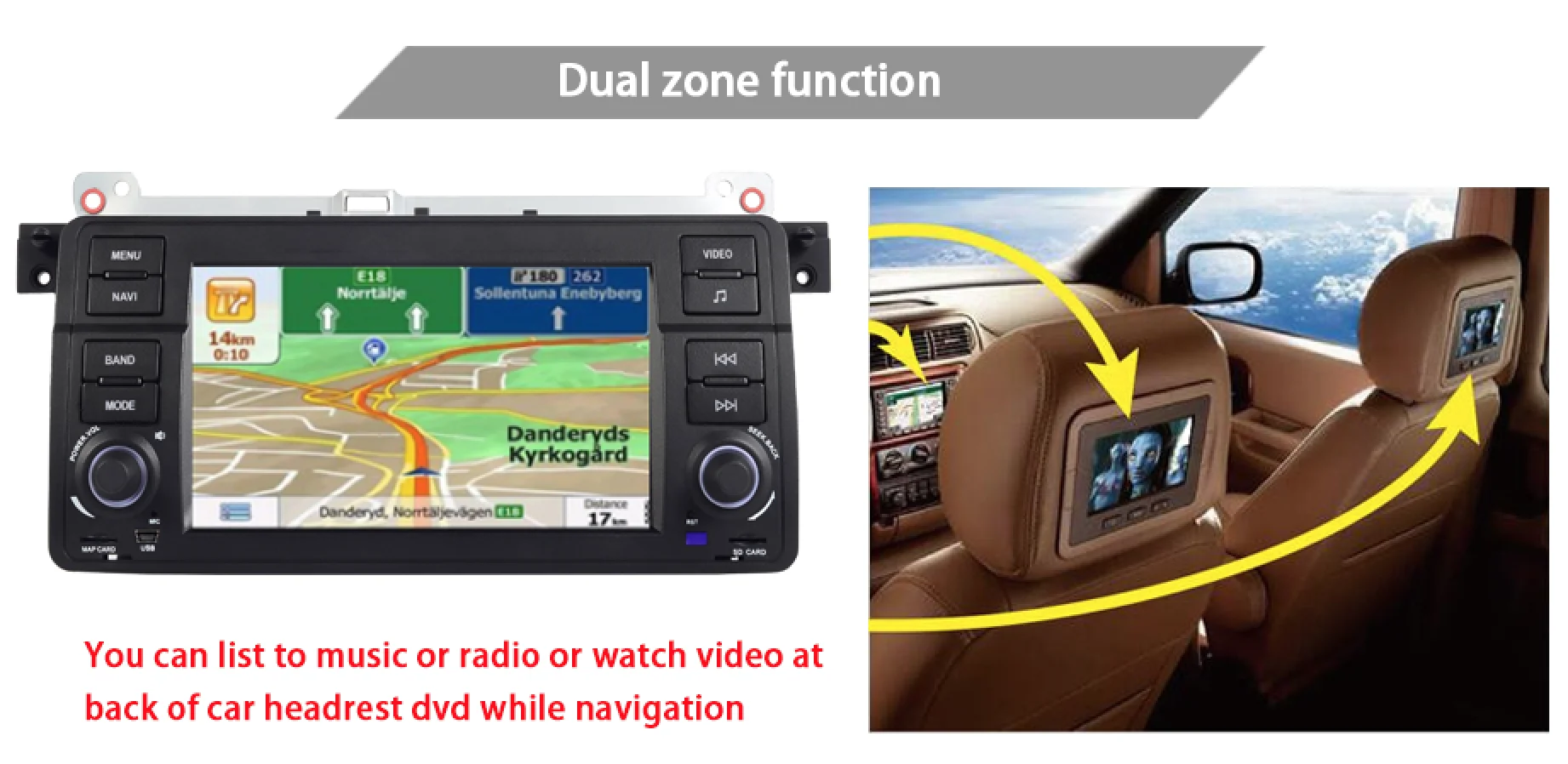 Carplay Android 11 AutoRadio Car Player Stereo For BMW 3 Series E46 Multimedia M3 318 320 325 330 335 1998-2005 GPS Navigation