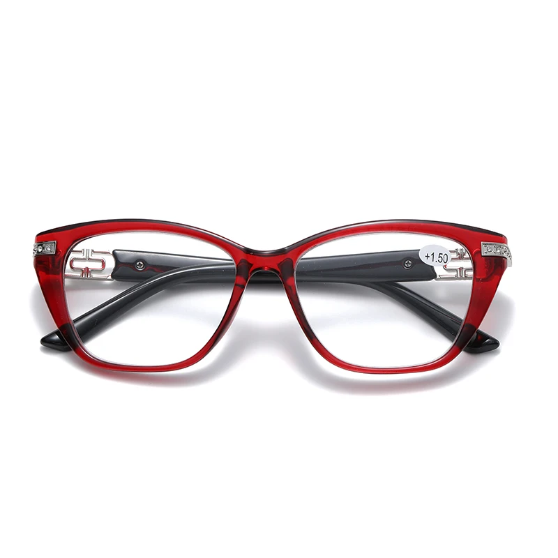JM0001 full rim TR frame presbyopia minus cat eye supplier wholesale women corrective eyeglasses flexible Reading Glasses