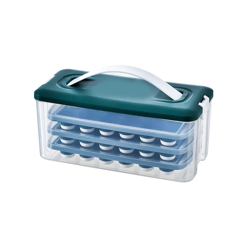 Household pressing silica gel ice cube mould ice storage box food grade ice grid maker