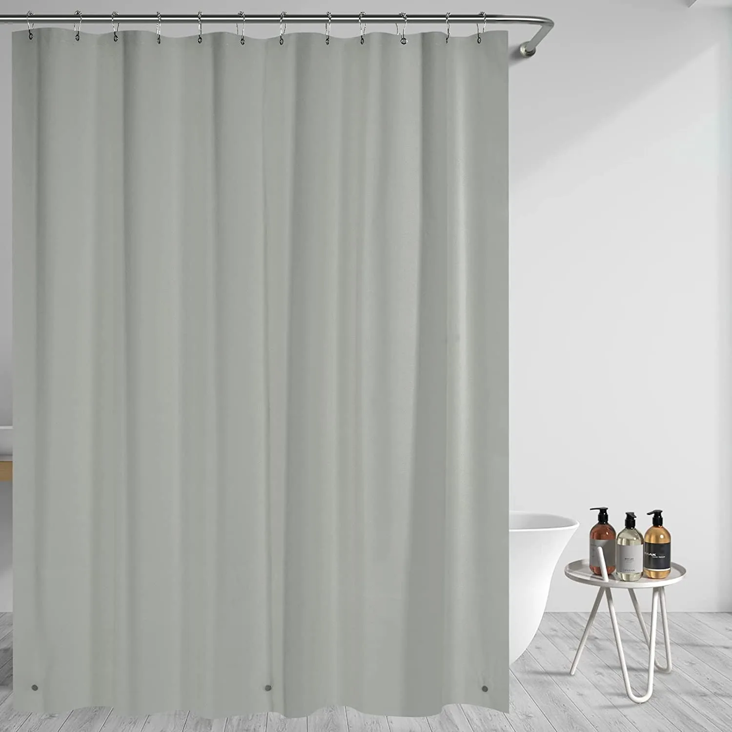 2023 Best Seller Custom Eco Friendly PEVA Vinyl Waterproof Shower Curtain Liner 12 Rustproof Metal Grommet Holes