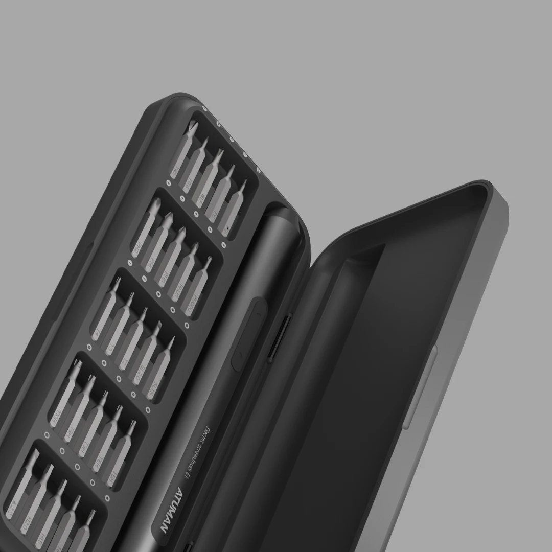 ATuMan DUKA E1 25 IN 1Handle Repair Assistant Kit Durable Magnetic Ratchet Precision Manual Electric Screwdriver