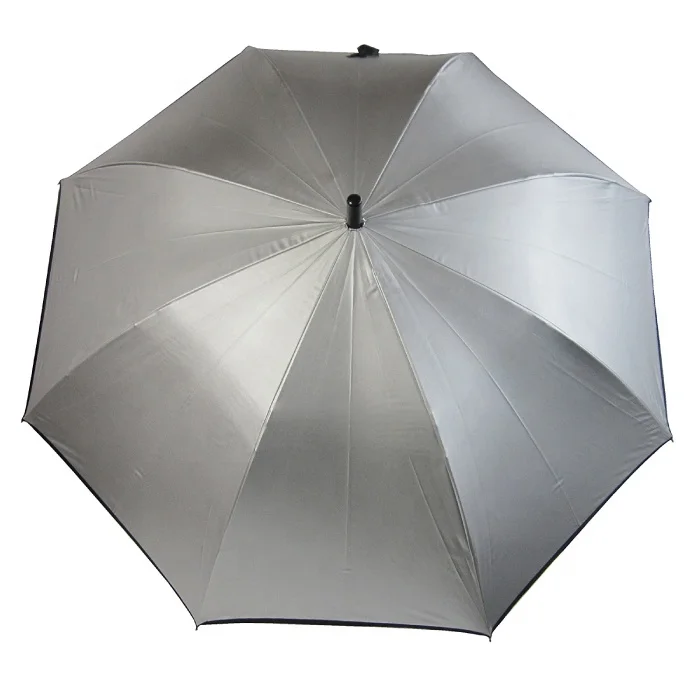 Sunny and rainy umbrella For men Larger UV shielding 99% Durable wind bone Outer material Silver Lining Black | made to order