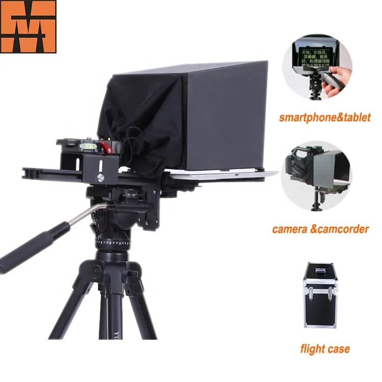 
Portable 2mm super thin glass mirror foldable teleprompter for ipad and mobile phone 