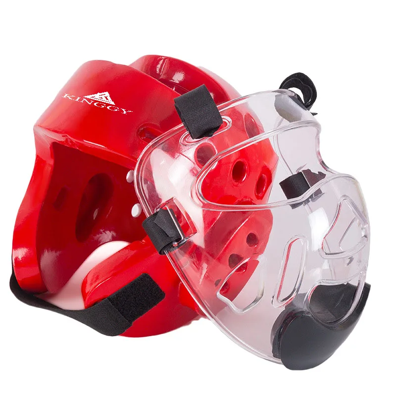 Wholesale Taekwondo Helmets Wholesale Parenting Training Protective Equipment Taekwondo Head Protector NBR Detachable Face Mask