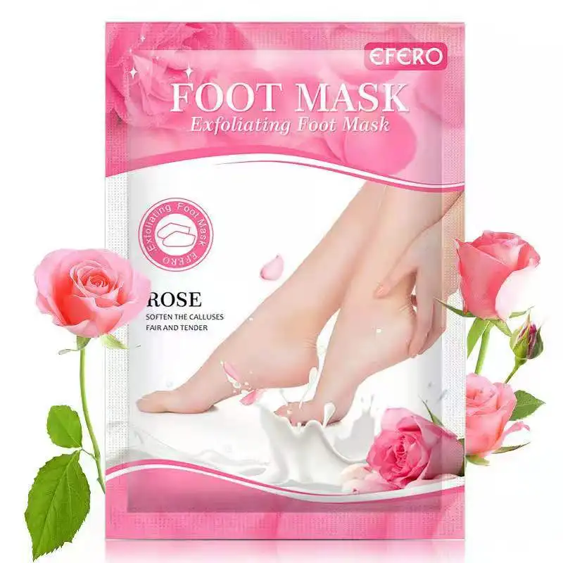 Rose Natural Foot Mask Exfoliating Peeling Moisturized Foot Masks