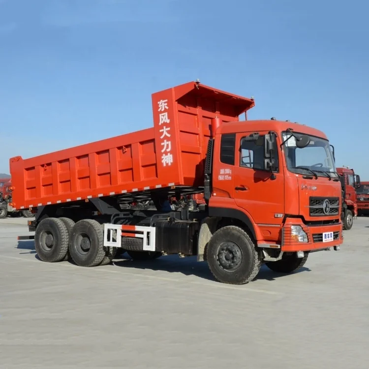Dongfeng 6x4 dump truck 40 ton loading capacity Cummins 375 HP diesel engine LHD tipper truck