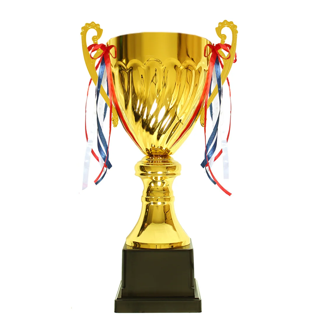 Metal large gold Silver bronze Trophy custom Plastic base football basketball swimming sports award metal trophy