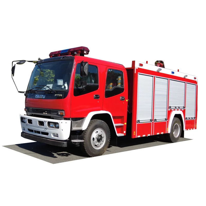 good quality famous brand Japan truck FTR diesel engine chassis 6000L fire truck