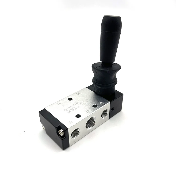 Новейший продукт из алюминиевого сплава управление одной рукояткой 4H серии пневматический ручной рычаг электромагнитный клапан