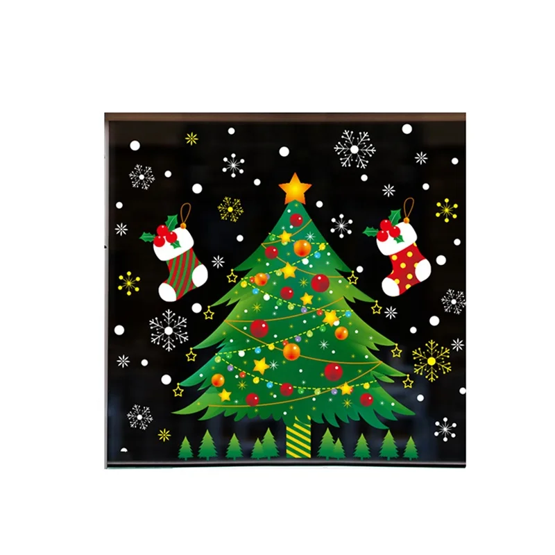 
Xinfeng PP Window Stickers Decals Christmas Stickers for Windows Wholesale Cheap Custom Decorative PVC Double Sided Printing 