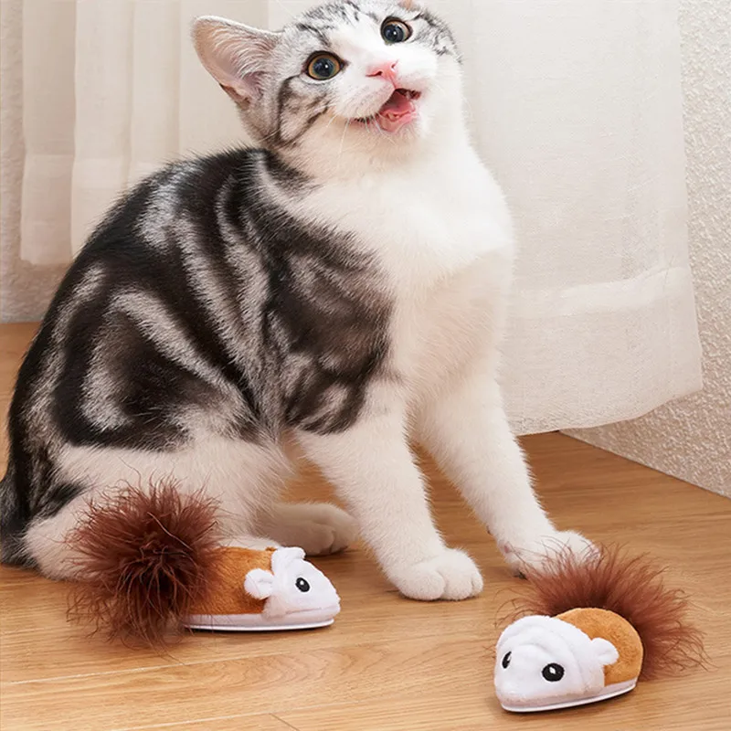 New Pets Toy Mouse USB Recharge Cat Toy Electronic Interactive Smart Cat Toy