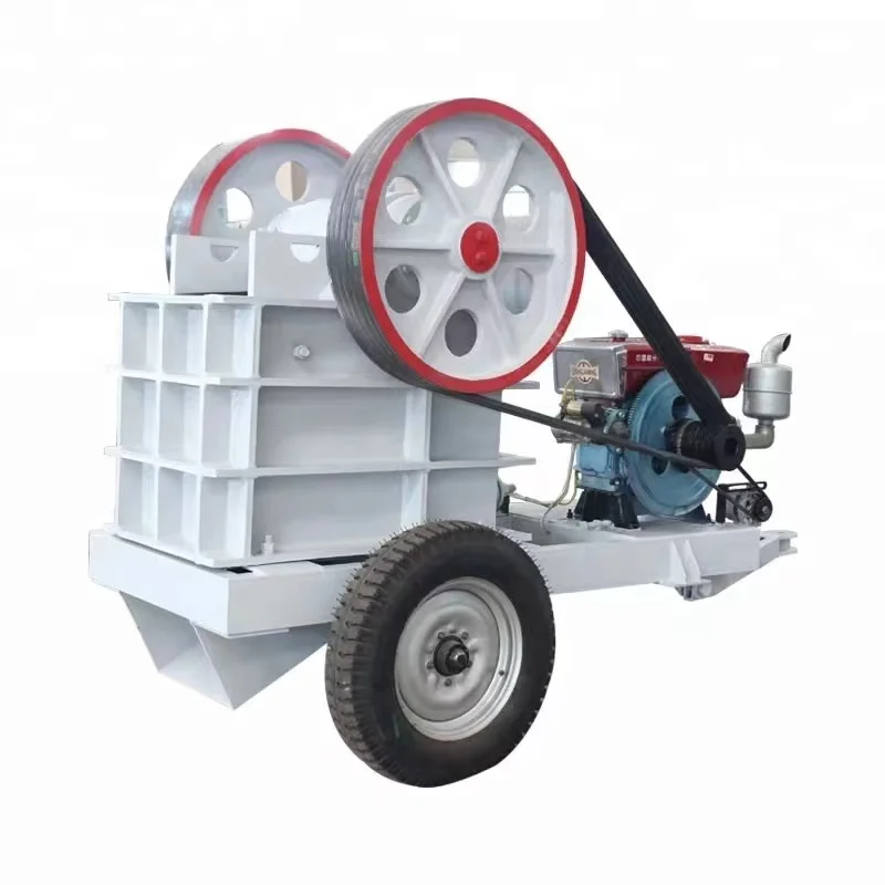 Small jaw crusher with diesel engine OR electric motor Mobile stone crusher machine