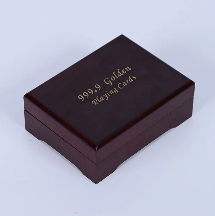 Custom Logo Wooden Gift Boxes For Playing Cards