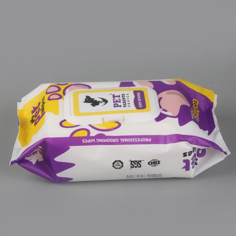 100pcs pet wipes for germ removal Pet Care Sanitary Cleaning Wet Wipes Dog Cat 80pcs 100pcs Wet Wipes
