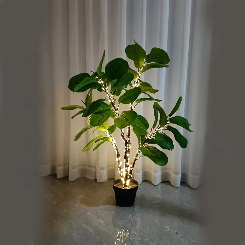 Outdoor Led Oliver Palm Tree  Projection Light   Olive Tree  for Outside Led Artificial Ficus Tree with Lights