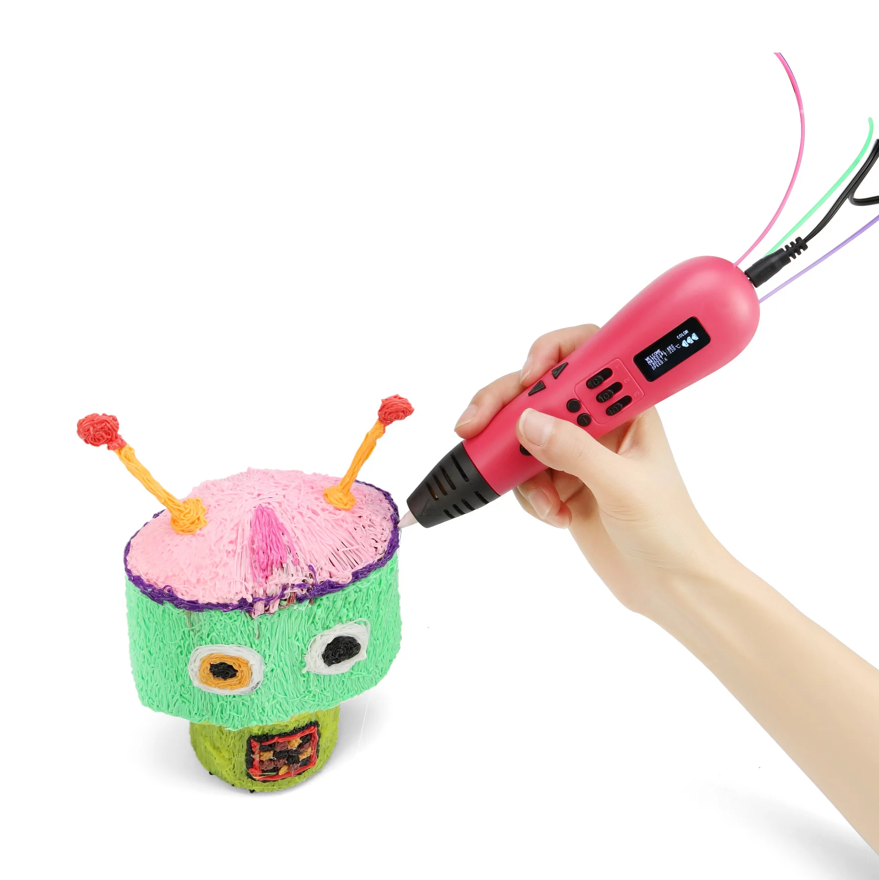 Многофункциональная модель 3d Ручка с нитью образовательные игрушки для рисования Ce DIY рекламная регулируемая ручка 10 Вт пла