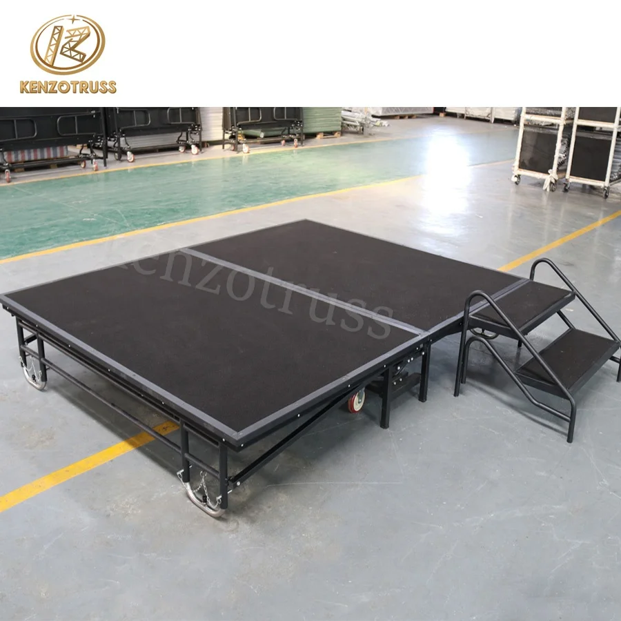 Strong Steel Mobile Folding Portable Stage For Hotel