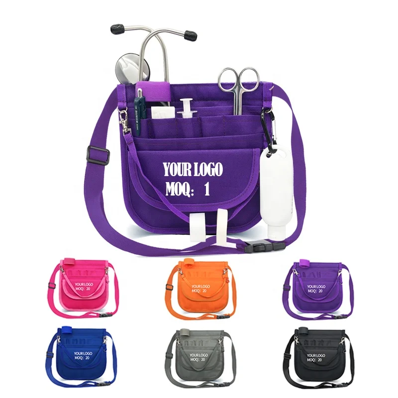 Premium Wholesale Custom Medical Organizer Belt Nurse Waist Bag With Stethoscope Holder