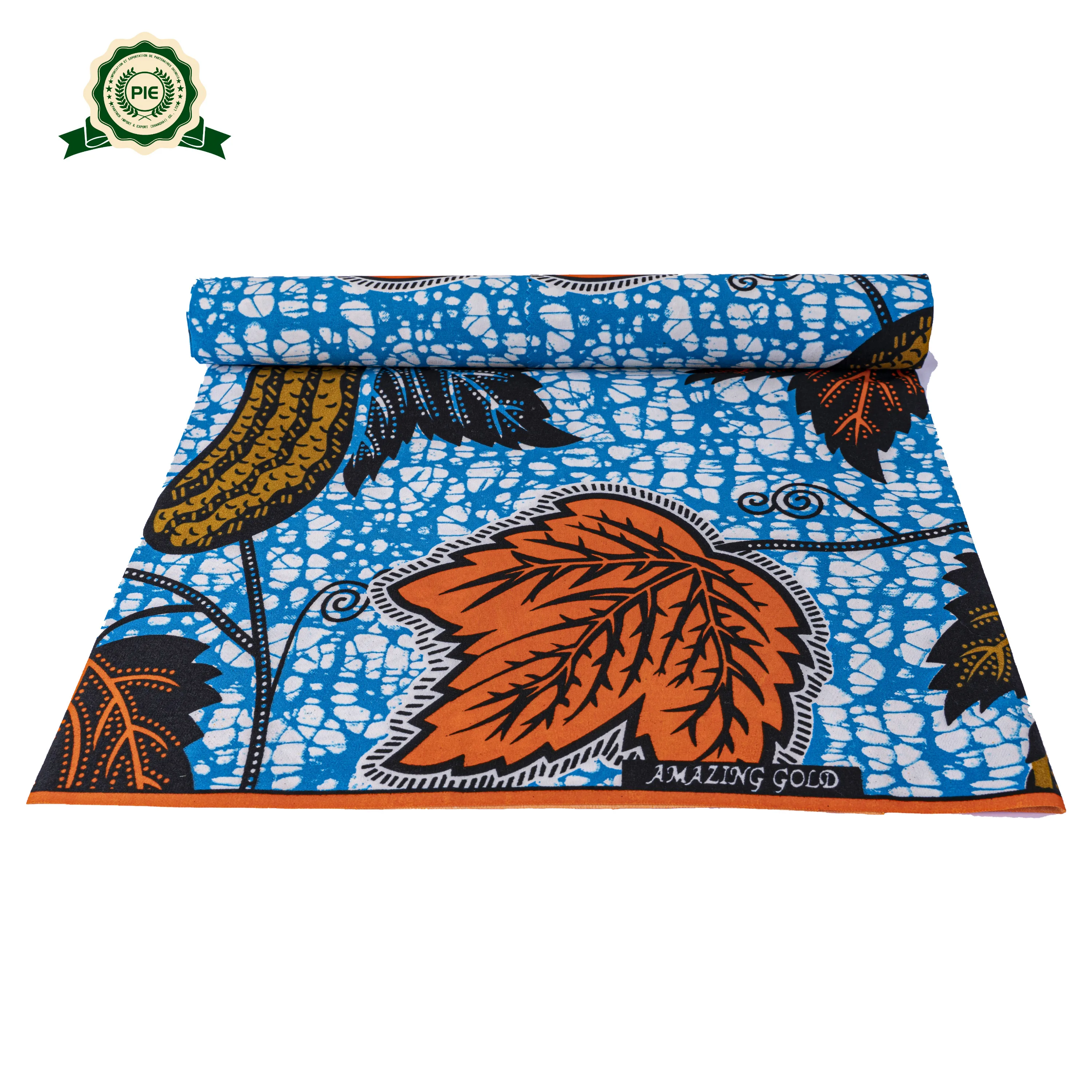 
New Model African Wax Printed Fabric 100% polyester African Wax Fabric 