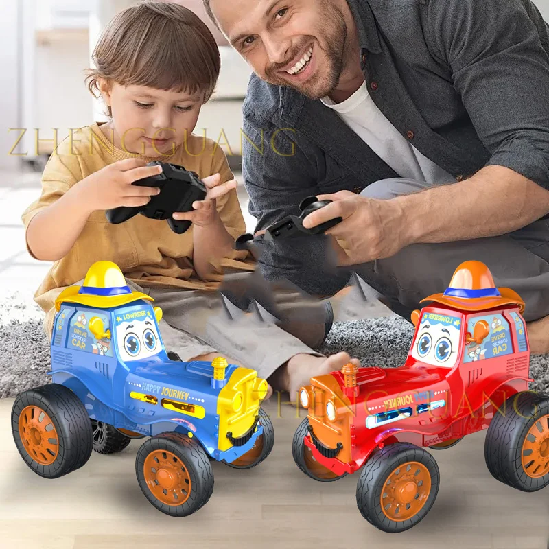 Zhengguang Toys New 2.4G Crazy Stunt Jumping Car Funny Electric Remote Control Stunt Dancing Toy Car With Music Light