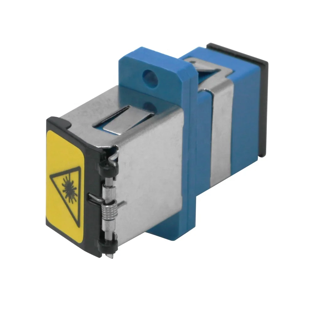 Customizable SC UPC fiber sc sx adapter adaptor metal fiber optic adapter sc with shutter
