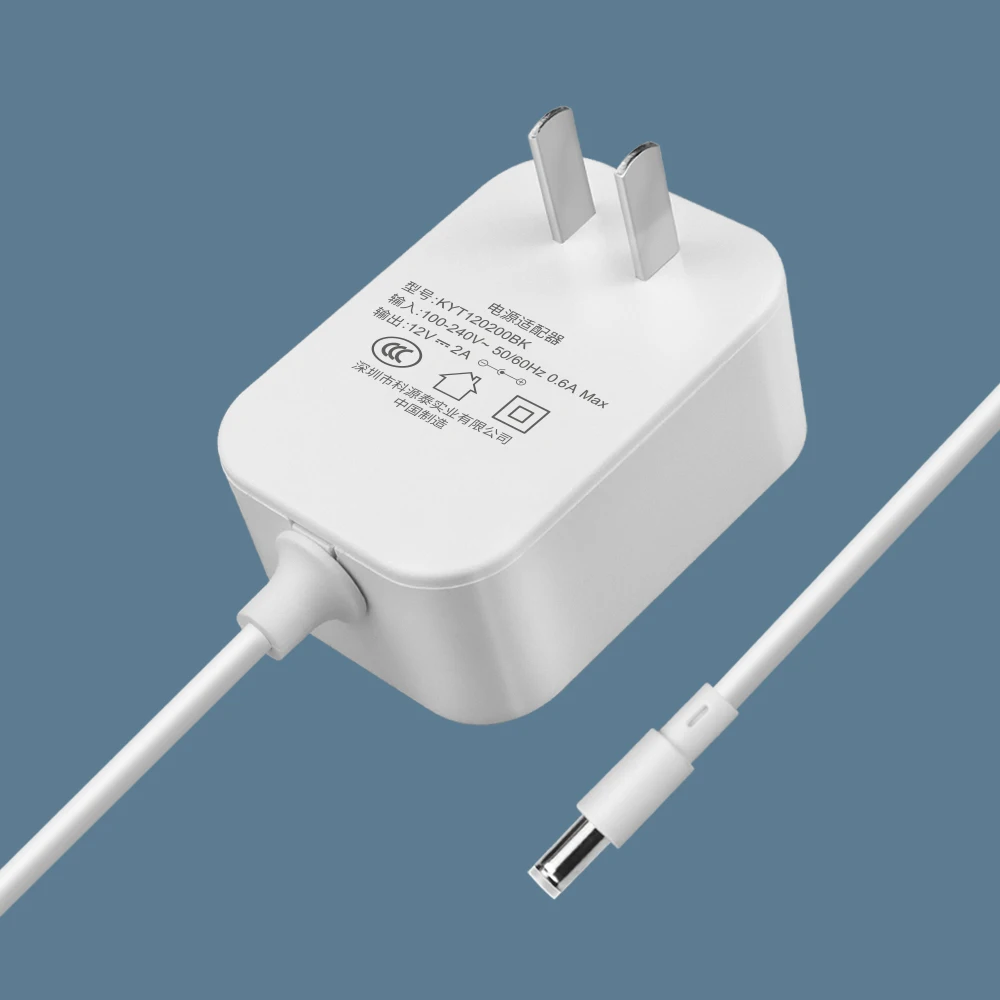 Ac 100-240V To 12 Vdc Ac-Dc 12V2a KC 12V Dc Power Adapter White Housing 12V Adapter 24W 2A 2000Ma 12 Volt Power Supply