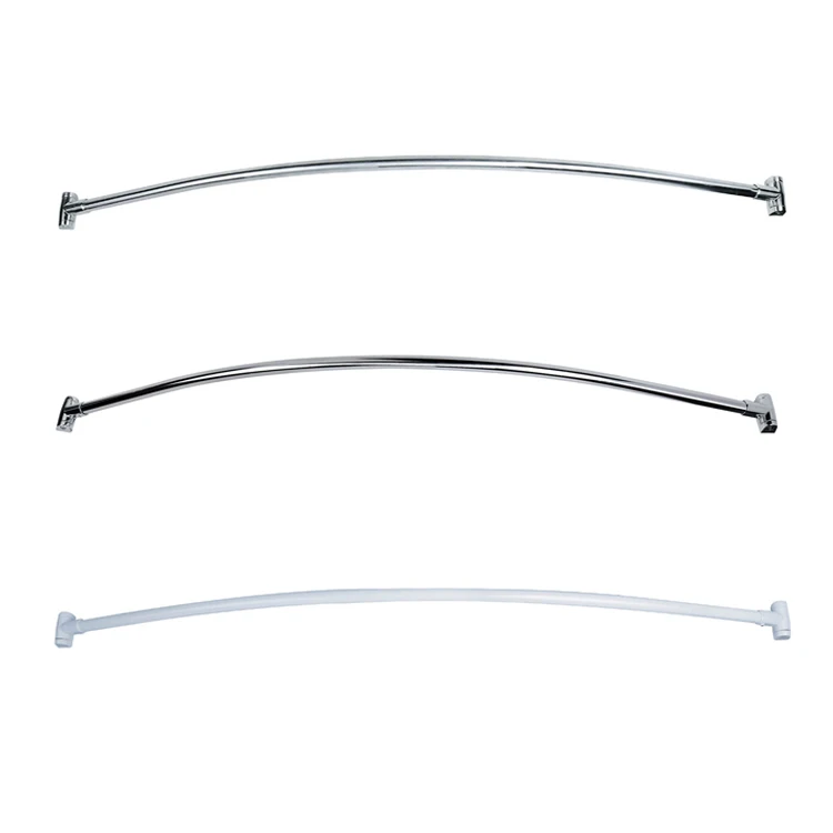 
Yuyao beilv u shower rod curved stainless steel tension rod Corner Shower Curtain Rod 