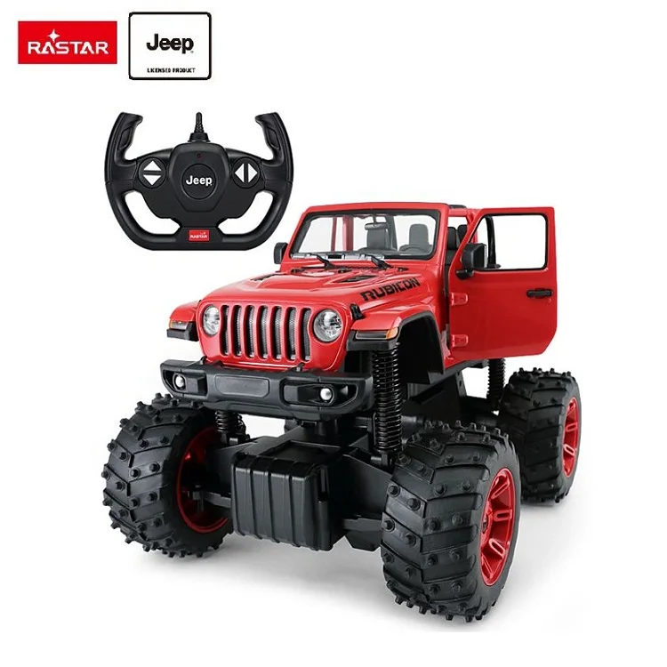 RASTAR plastic radio control toy Jeep rubicon electric rc climb 4w4 car