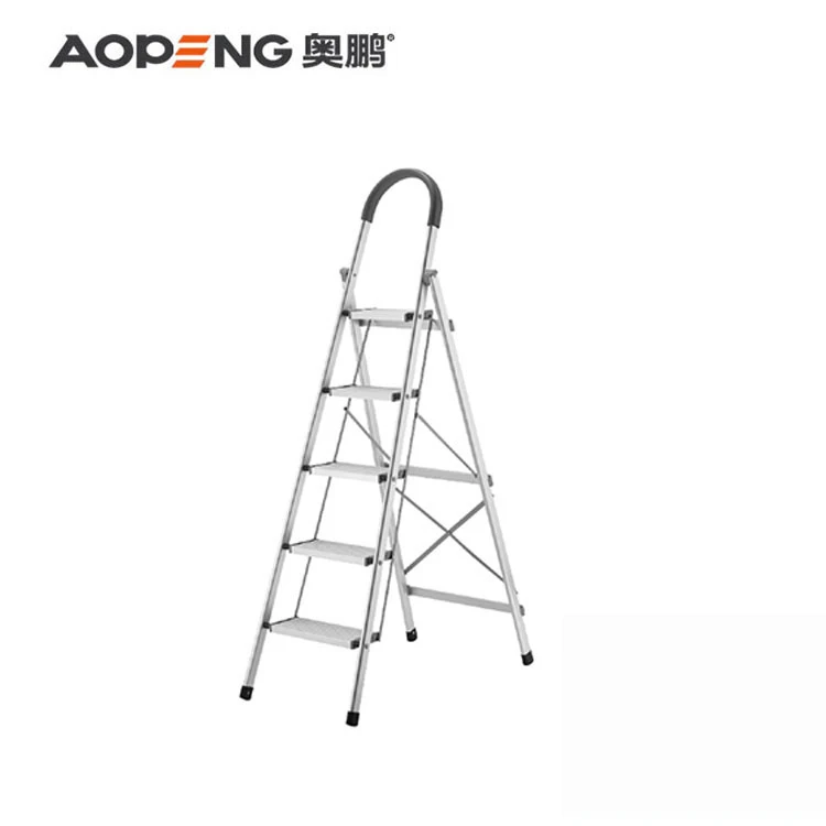5 step aluminum household compact step ladder folding laddder with high quality AP-2404