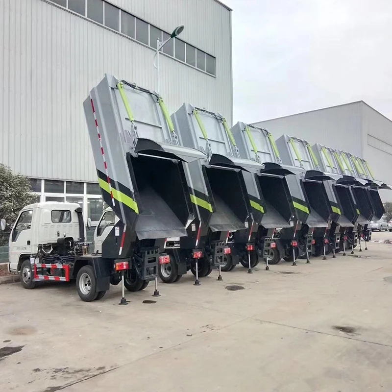 Made In China Garbage Truck City Compression Docking Refuse Collector 4cbm Garbage Compactor Truck For Sale